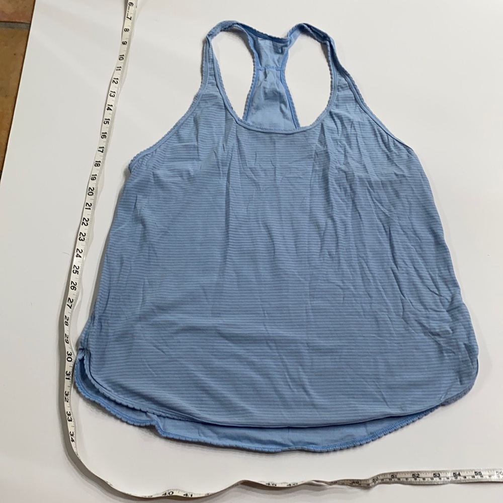 Light blue running singlet